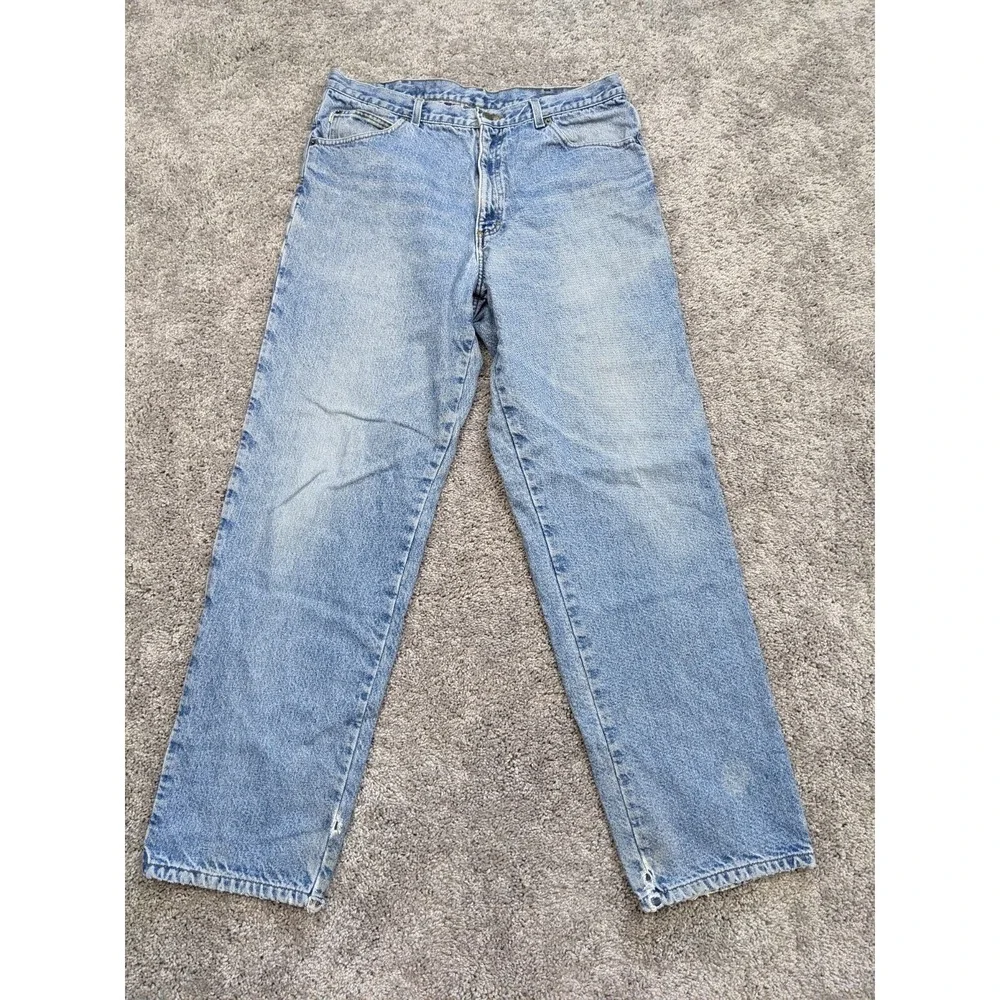 Vintage LL Bean Jeans‎ Mens 37X32 Fleece Lined Denim blue jeans